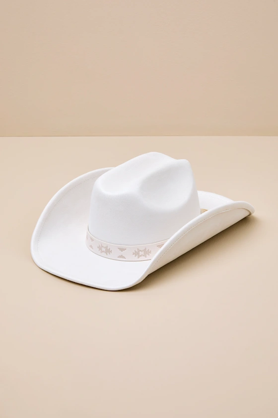 Wyatt White Western Hat